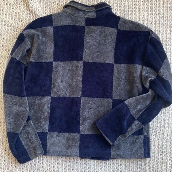 Supply & Demand Checkered Fleece Cropped Boxy Jacket - Picture 6 of 6